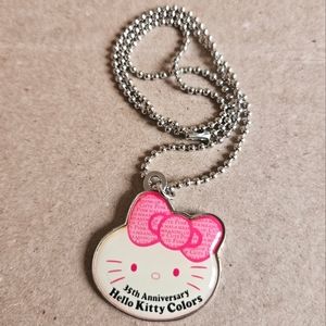 Hello kitty 35th anniversary build a bear necklace